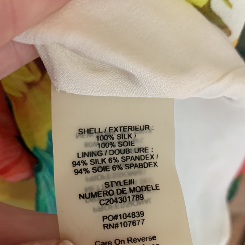 Alice + Olivia Blue and Yellow Cotton Stripes Sleeveless Dress sz 2